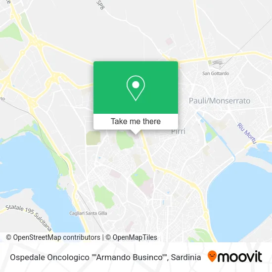 Ospedale Oncologico ""Armando Businco"" map