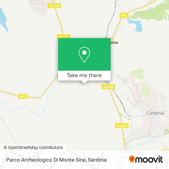 Parco Archeologico Di Monte Sirai map