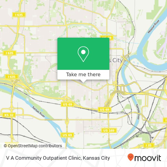 V A Community Outpatient Clinic map