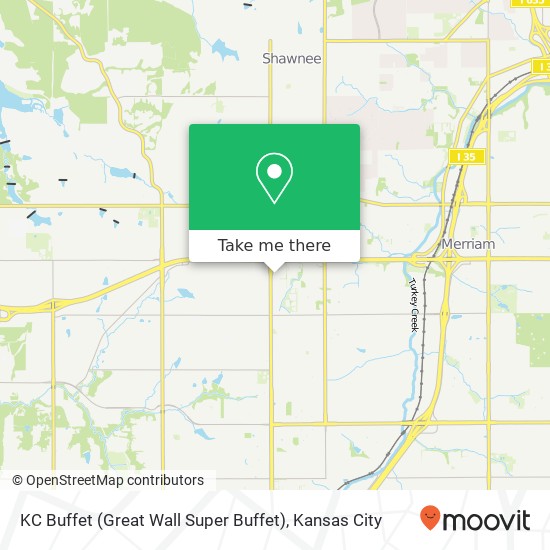 Mapa de KC Buffet (Great Wall Super Buffet)