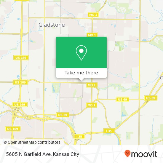 5605 N Garfield Ave map