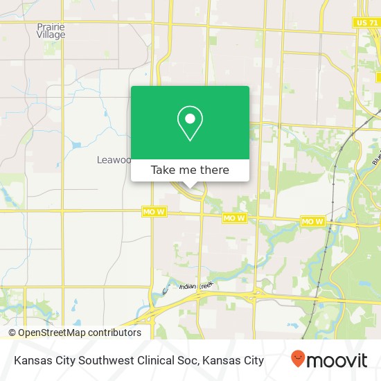 Kansas City Southwest Clinical Soc map