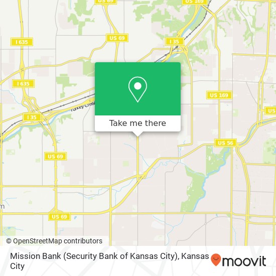 Mission Bank (Security Bank of Kansas City) map