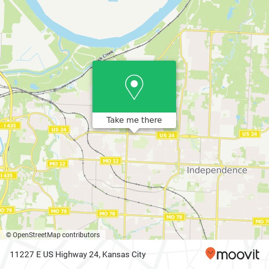 Mapa de 11227 E US Highway 24