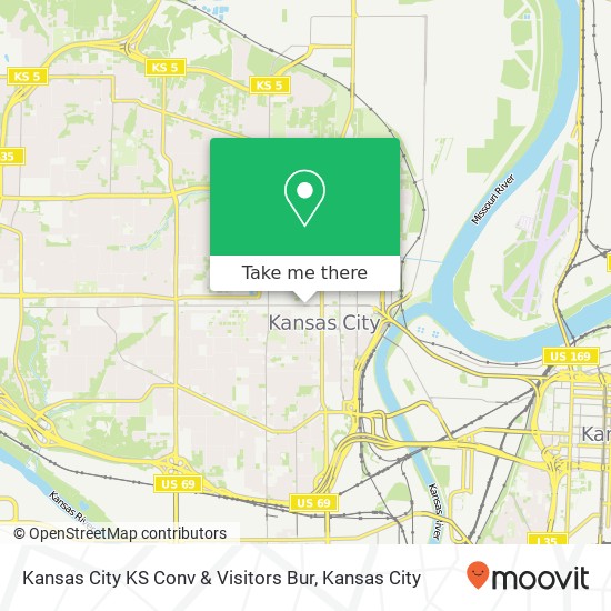 Kansas City KS Conv & Visitors Bur map