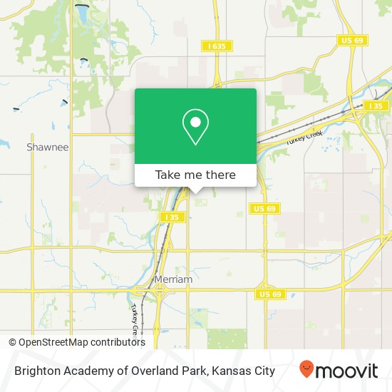 Brighton Academy of Overland Park map