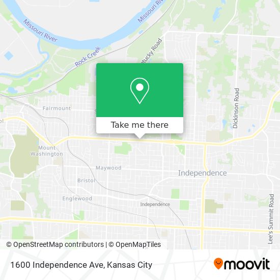 1600 Independence Ave map