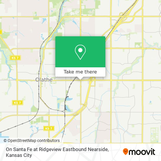 Mapa de On Santa Fe at Ridgeview Eastbound Nearside