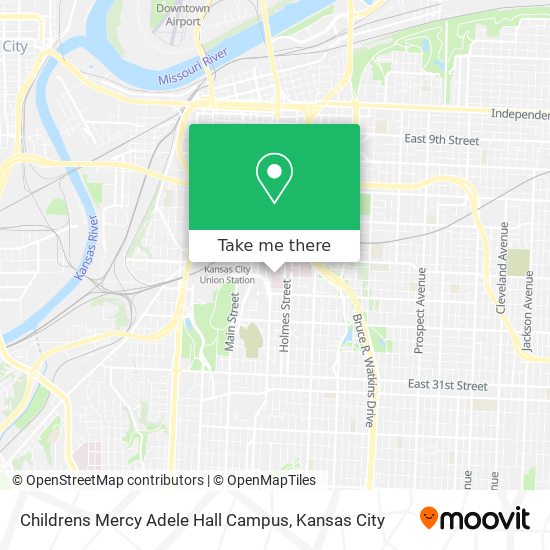 Mapa de Childrens Mercy Adele Hall Campus