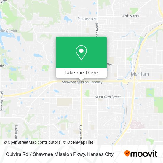 Quivira Rd / Shawnee Mission Pkwy map