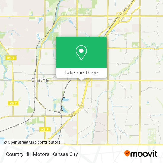 Country Hill Motors map