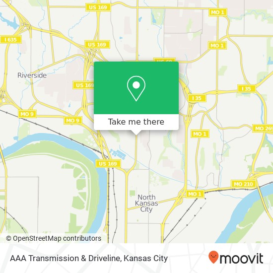 Mapa de AAA Transmission & Driveline