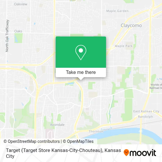 Target (Target Store Kansas-City-Chouteau) map