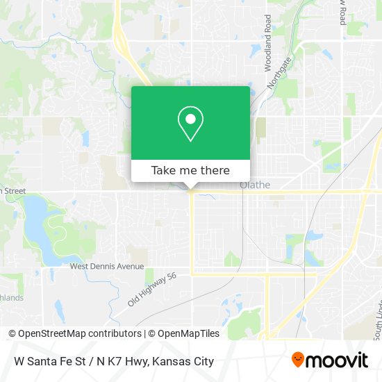 Mapa de W Santa Fe St / N K7 Hwy