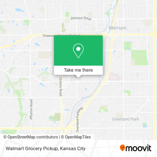 Walmart Grocery Pickup map