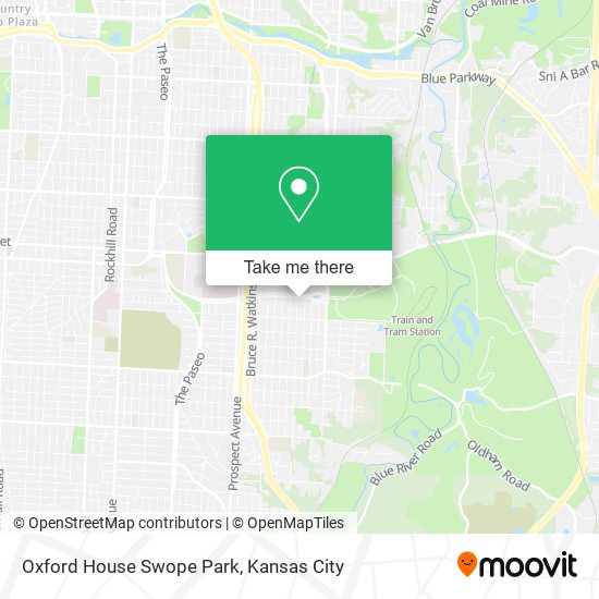 Mapa de Oxford House Swope Park