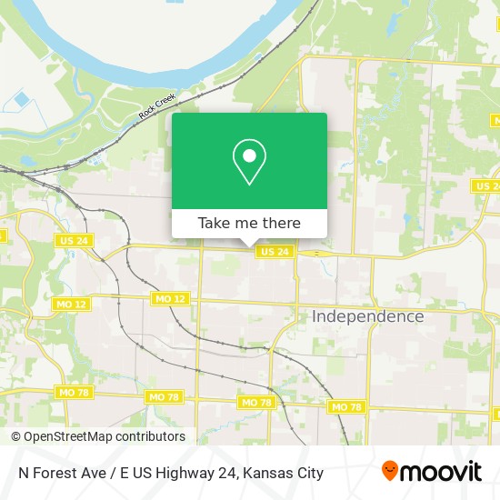 Mapa de N Forest Ave / E US Highway 24