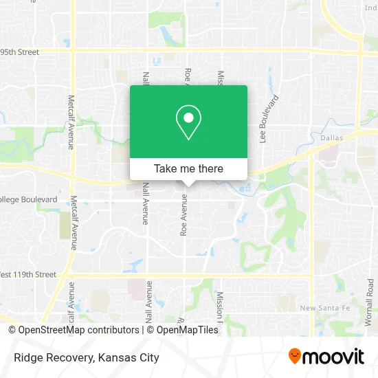 Ridge Recovery map