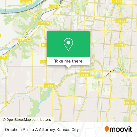 Orscheln Phillip A Attorney map