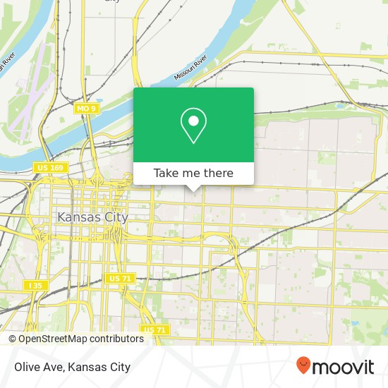 Mapa de Olive Ave
