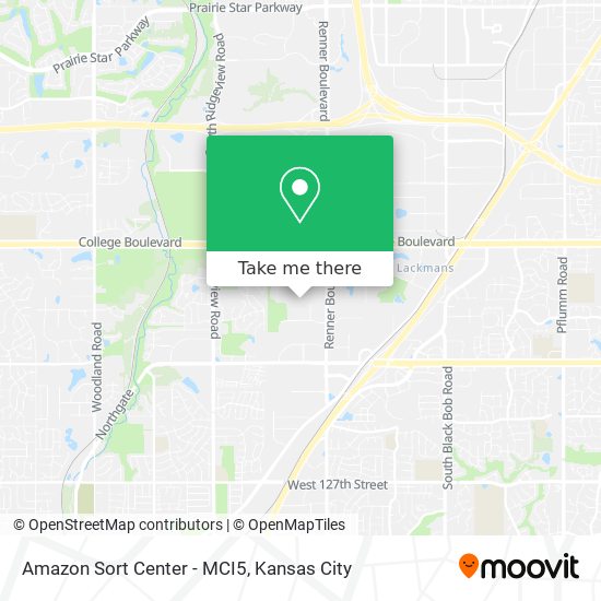 Amazon Sort Center - MCI5 map