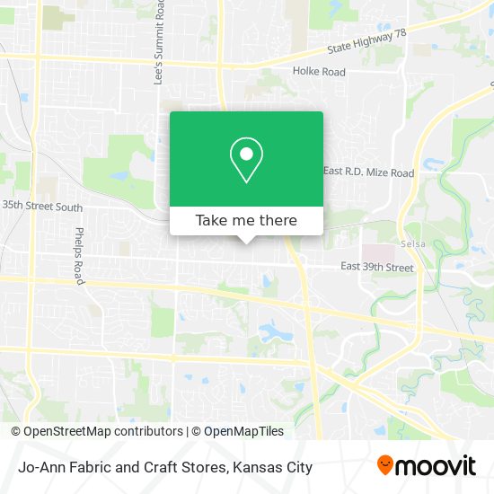 Jo-Ann Fabric and Craft Stores map