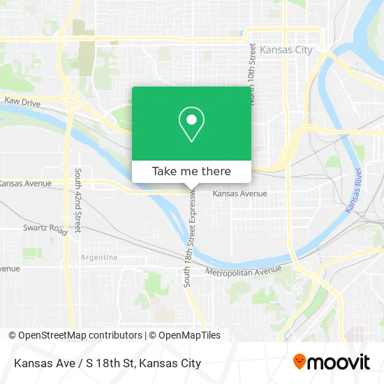 Show Me Kansas On The Map How To Get To Kansas Ave / S 18Th St In Kansas City By Bus?