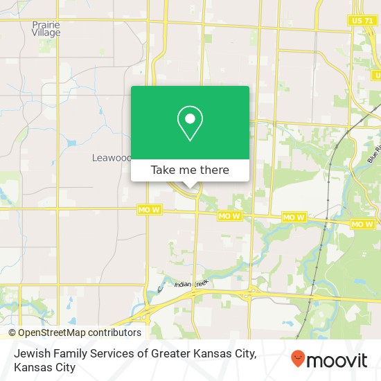 Mapa de Jewish Family Services of Greater Kansas City
