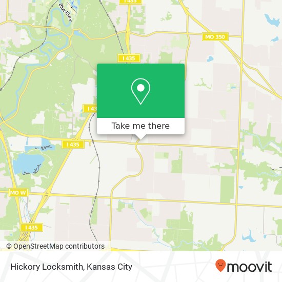 Hickory Locksmith map