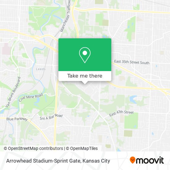 Mapa de Arrowhead Stadium-Sprint Gate