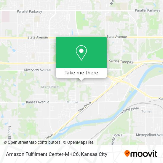 Amazon Fulfilment Center-MKC6 map