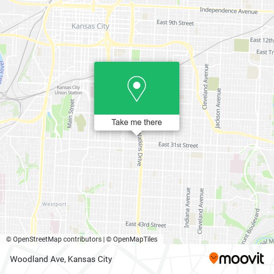 Mapa de Woodland Ave