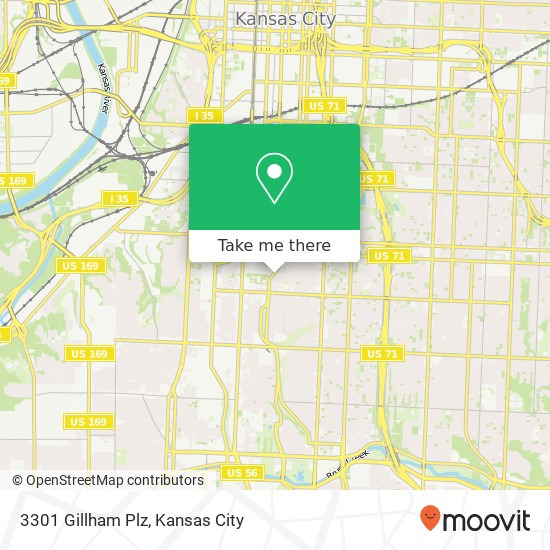 3301 Gillham Plz map