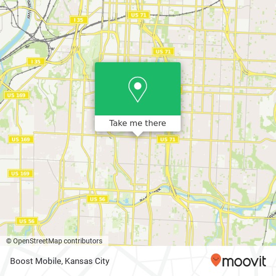 Mapa de Boost Mobile