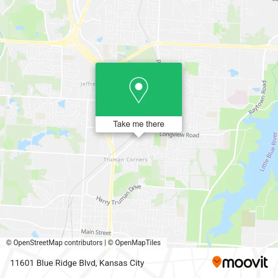 11601 Blue Ridge Blvd map