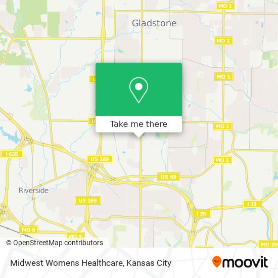Midwest Womens Healthcare map