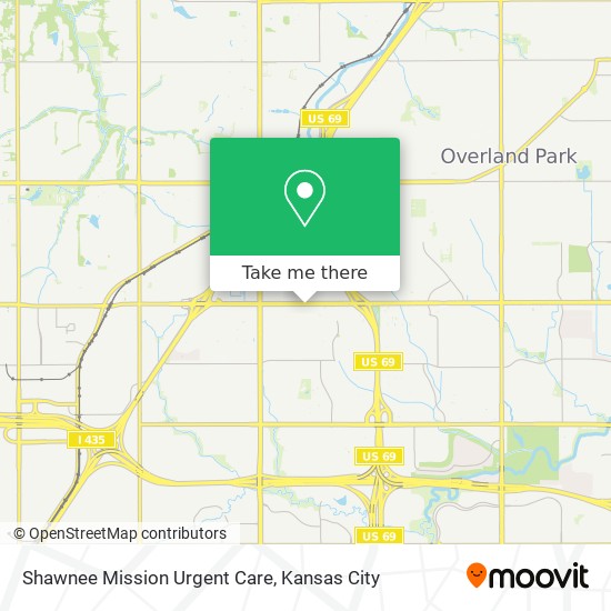 Shawnee Mission Urgent Care map