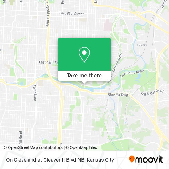 Mapa de On Cleveland at Cleaver II Blvd NB
