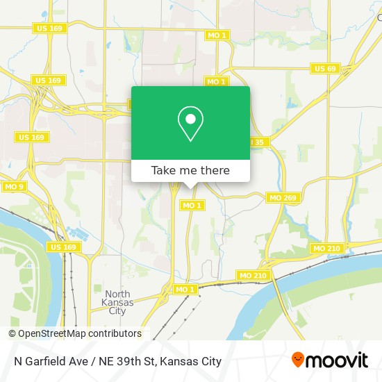 Mapa de N Garfield Ave / NE 39th St