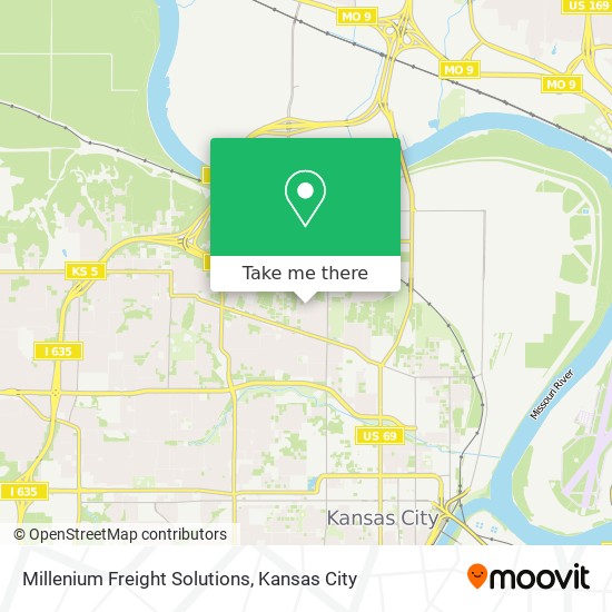 Millenium Freight Solutions map