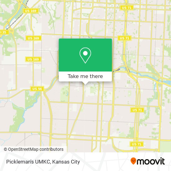 Mapa de Pickleman's UMKC