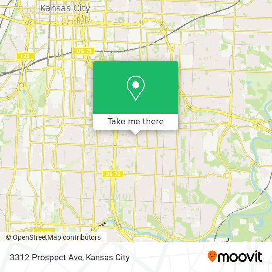 Mapa de 3312 Prospect Ave
