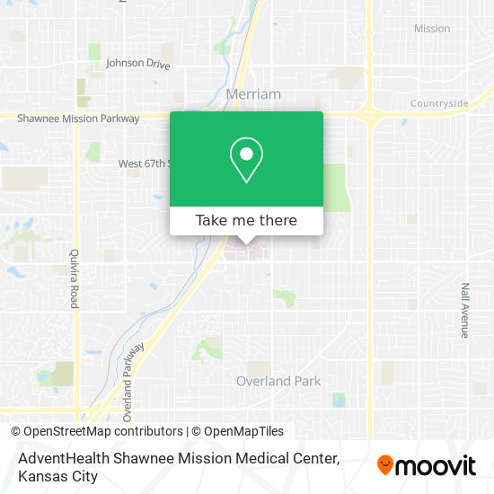 AdventHealth Shawnee Mission Medical Center map