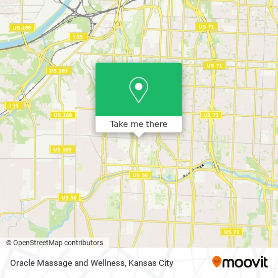 Oracle Massage and Wellness map