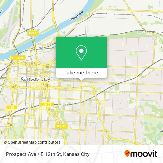 Mapa de Prospect Ave / E 12th St