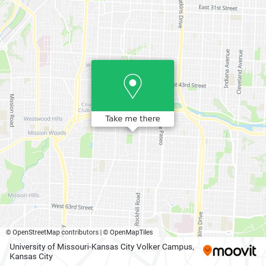 University of Missouri-Kansas City Volker Campus map