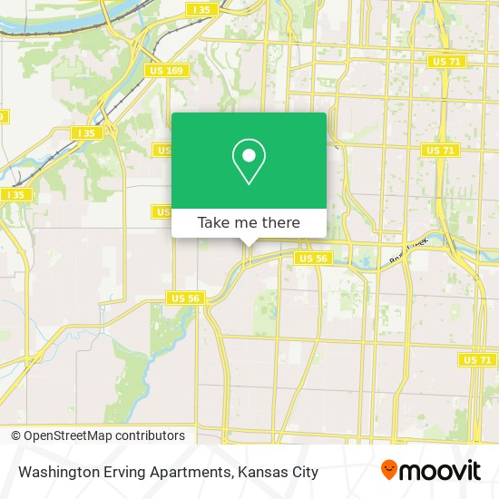 Washington Erving Apartments map