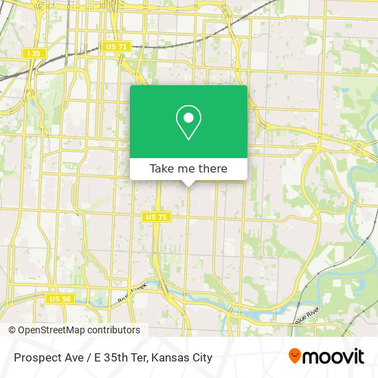Mapa de Prospect Ave / E 35th Ter