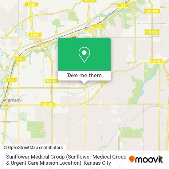 Mapa de Sunflower Medical Group (Sunflower Medical Group & Urgent Care Mission Location)