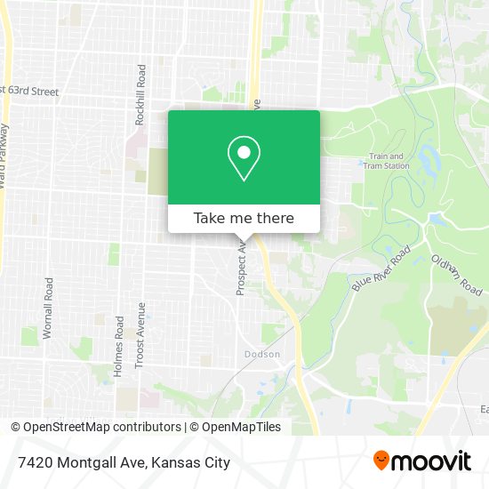 Mapa de 7420 Montgall Ave